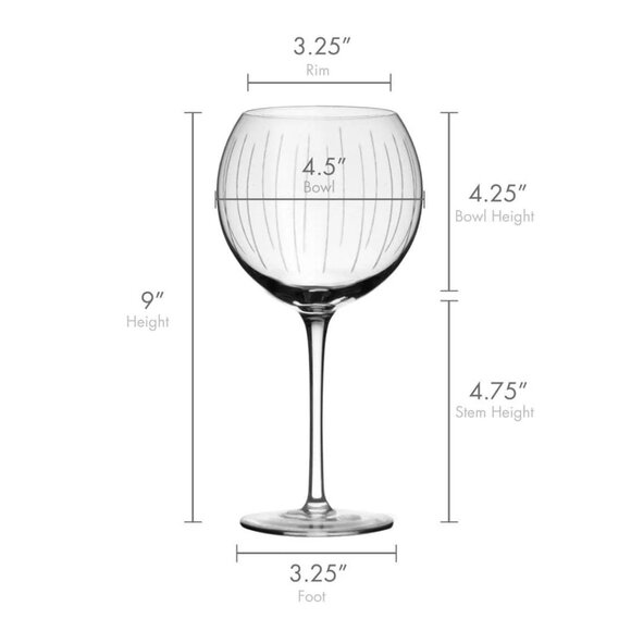 Mikasa Crystal Wine Glasses Set Of 4, Cheers Balloon Glasses, Gift For Mom - Picture 3 of 7